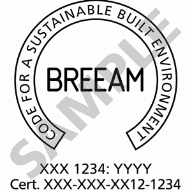 Sample of the BREEAM certification mark